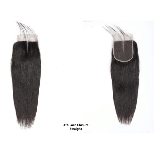 4x4 HD LACE LACE CLOSURE STRAIGHT Natural Black Colour (1B)