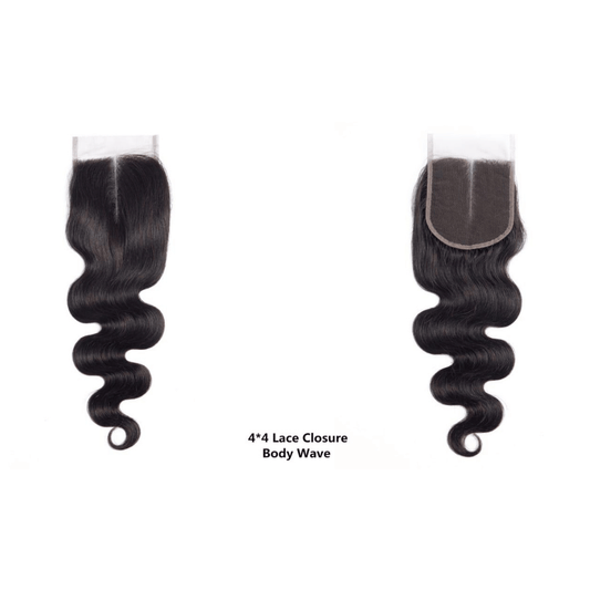 4x4 HD LACE LACE CLOSURE Body Wave Natural Black Colour (1B)
