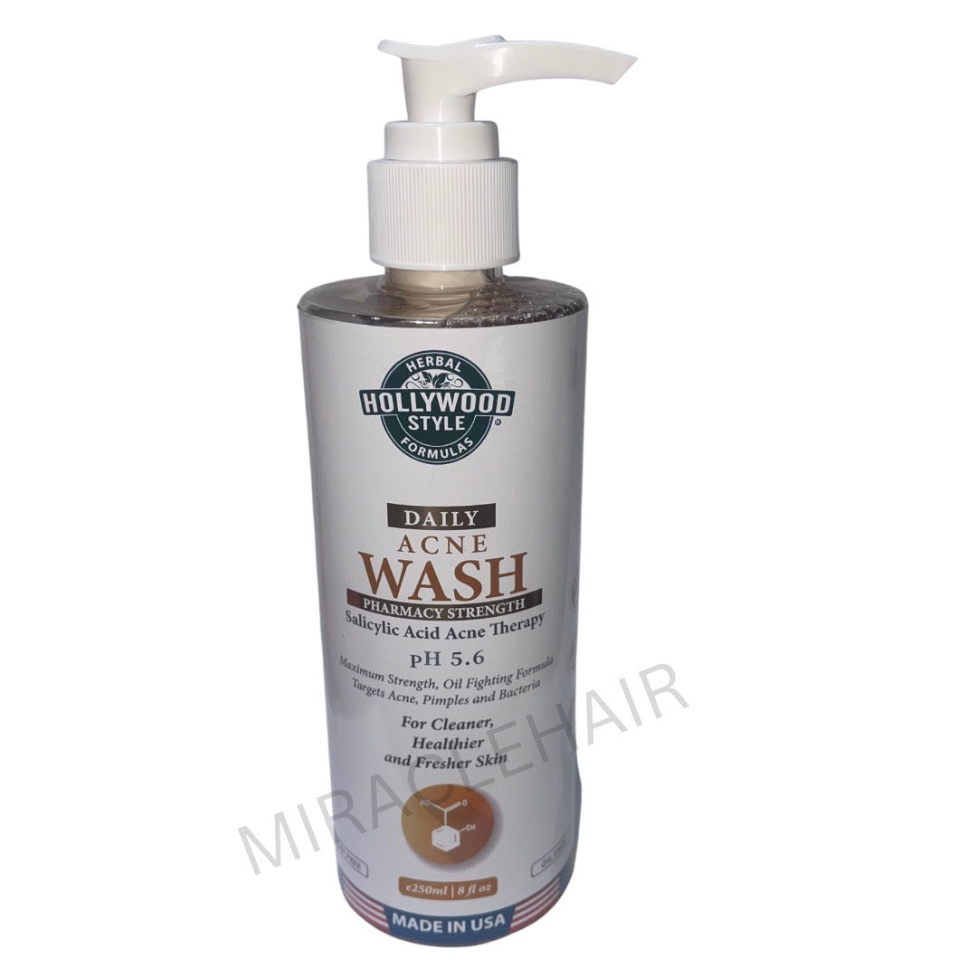 Hollywood Style USA Daily Acne Wash- Pharmacy strength , Salicylic Acid 236ml