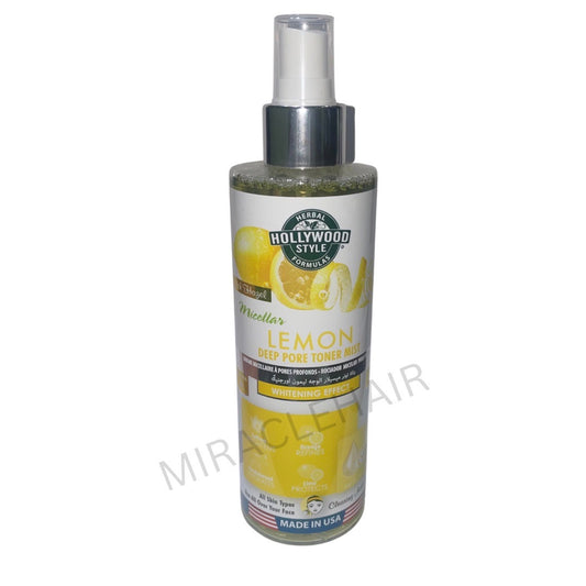 Hollywood Style USA Micellar Lemon Deep Pore Toner Mist- Whitening Effect 236ml