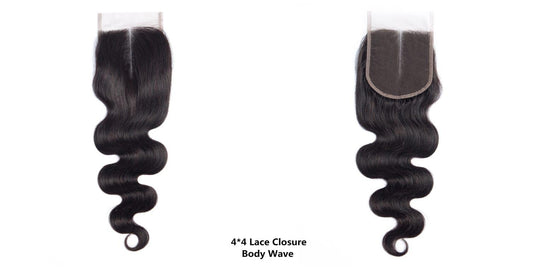 4x4 HD LACE LACE CLOSURE Body Wave Natural black colour (1B)