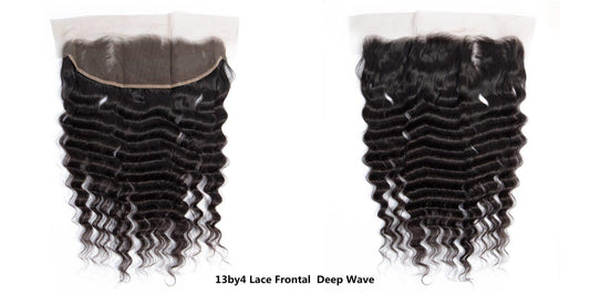 13x4 HD LACE LACE FRONTAL DEEP WAVE Natural black colour (1B)